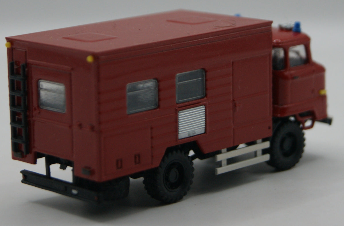 IFA W50 Feuerwehr Gerätewagen / Werkstattwagen Koffer 1:87 H0 rot OVP DDR