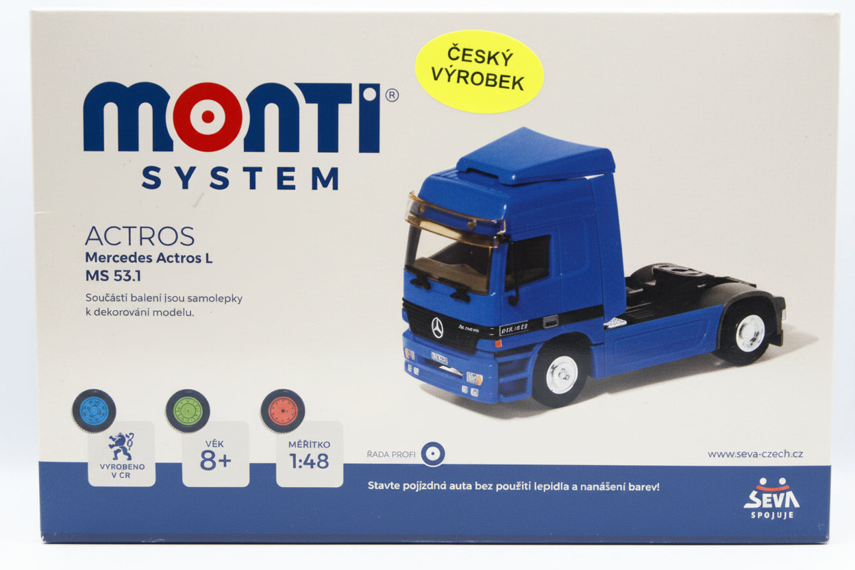Monti System MS 53.1 Mercedes-Benz Actros L Zugmaschine 1:48 Bausatz SEVA
