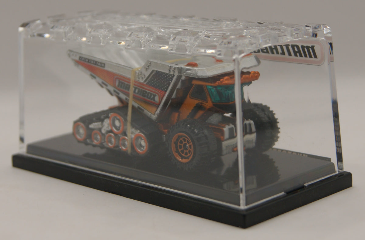 Matchbox 2014 Toy Fair Exclusive Dump Dozer Vitrinenbox mit Umkarton Rarität