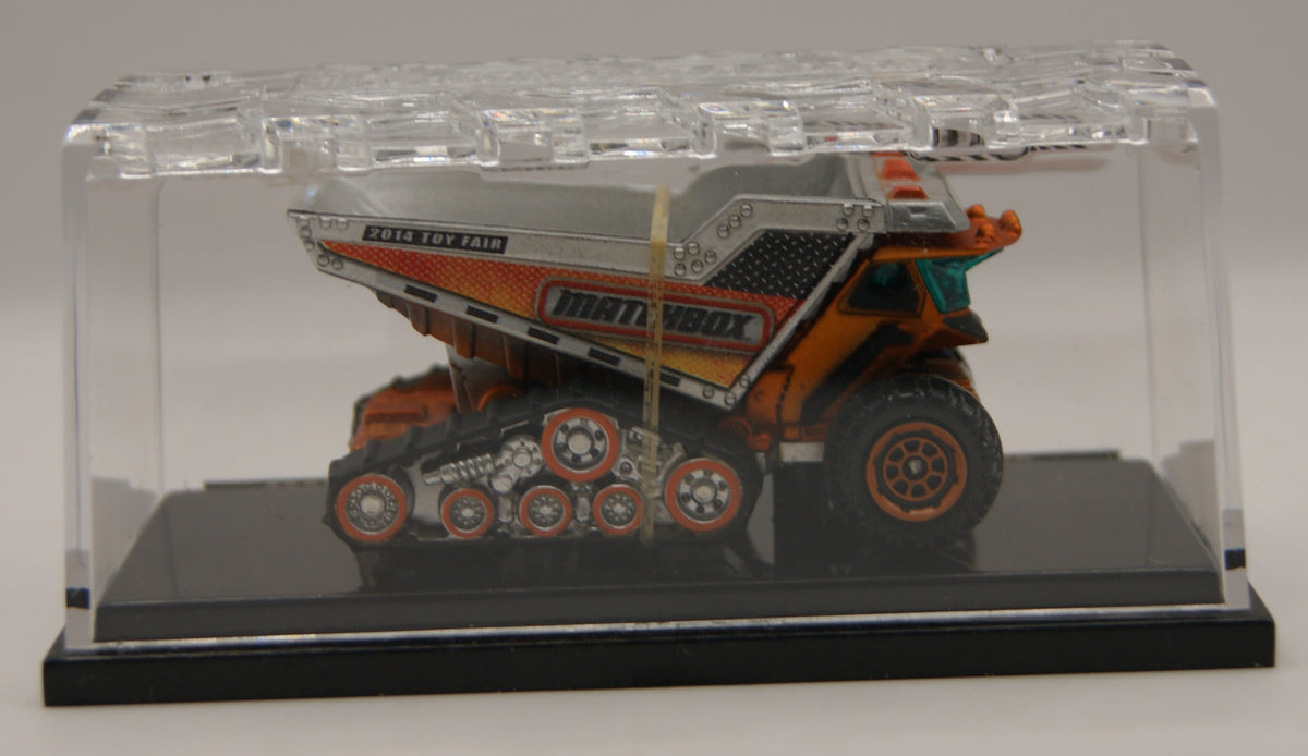 Matchbox 2014 Toy Fair Exclusive Dump Dozer Vitrinenbox mit Umkarton Rarität