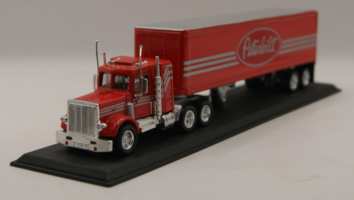 Matchbox Collectibles Peterbilt Sattelzug rot Werbemodell 1:100 Displaysockel
