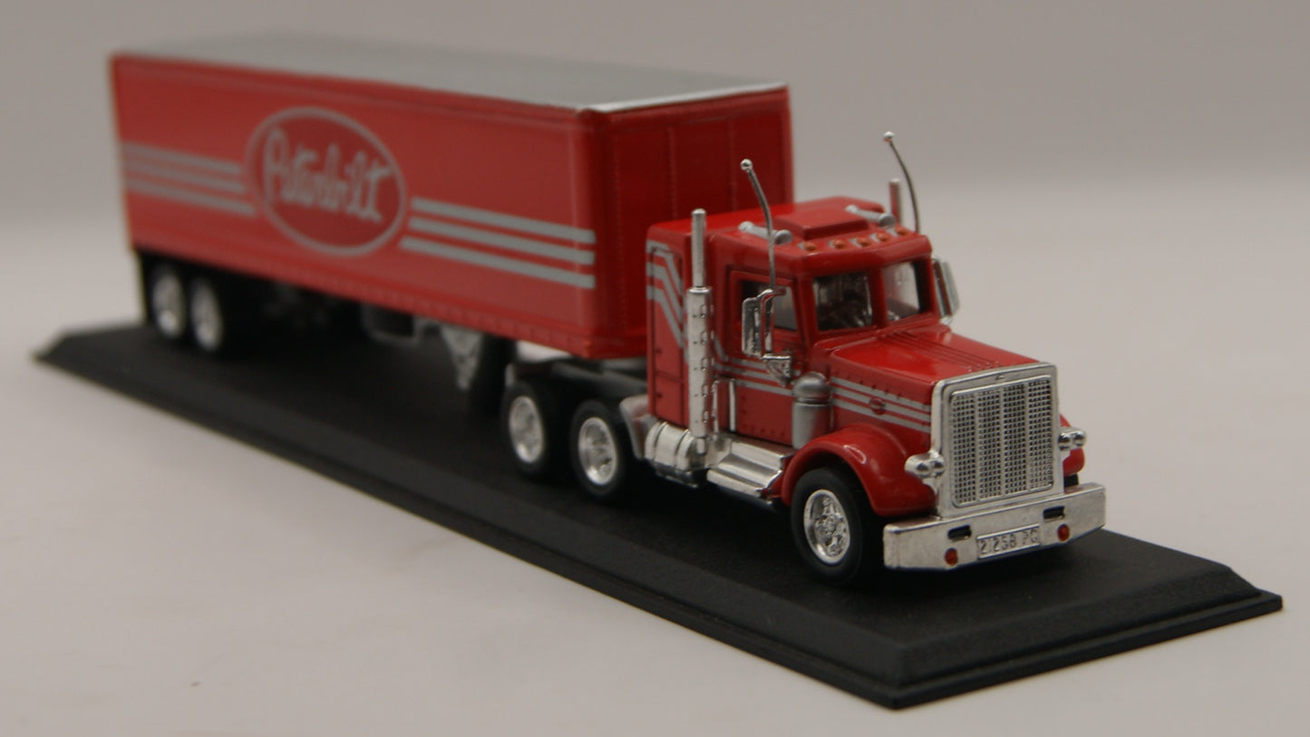 Matchbox Collectibles Peterbilt Sattelzug rot Werbemodell 1:100 Displaysockel