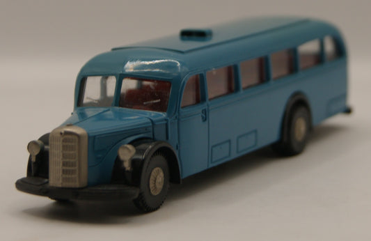 Brekina Mercedes-Benz O 5000 Reisebus blau neutral Oldtimer H0 1:87