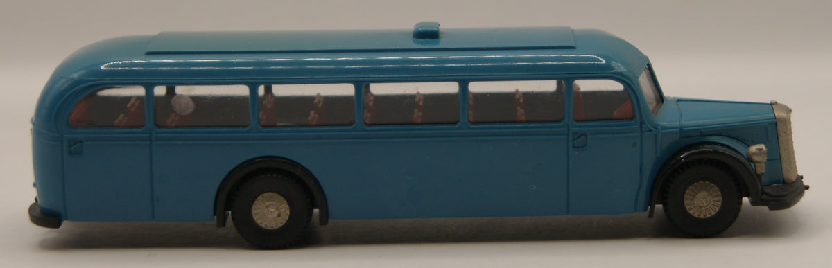 Brekina Mercedes-Benz O 5000 Reisebus blau neutral Oldtimer H0 1:87