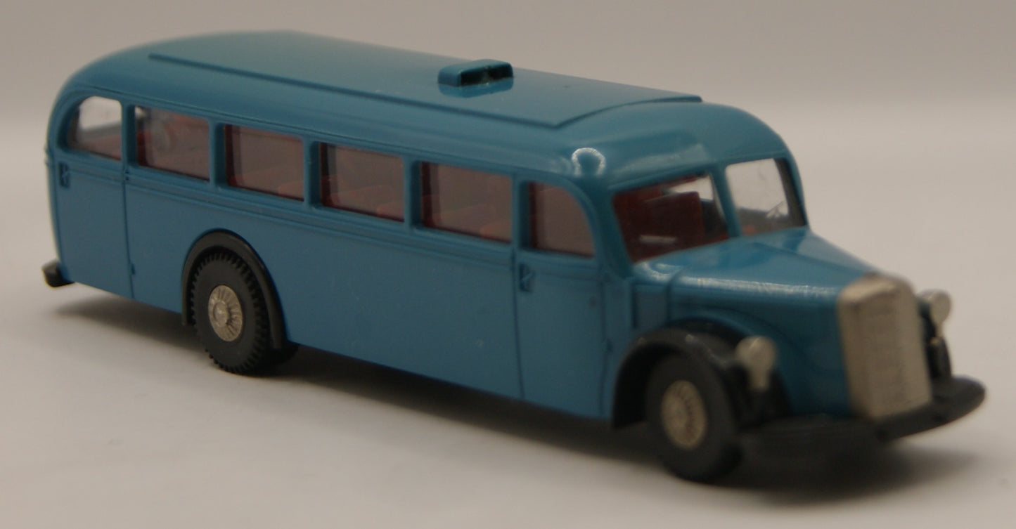 Brekina Mercedes-Benz O 5000 Reisebus blau neutral Oldtimer H0 1:87