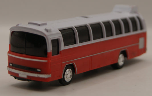 H0 1:87 Reisebus Omnibus rot weiß Modellbus Kunststoff ohne OVP