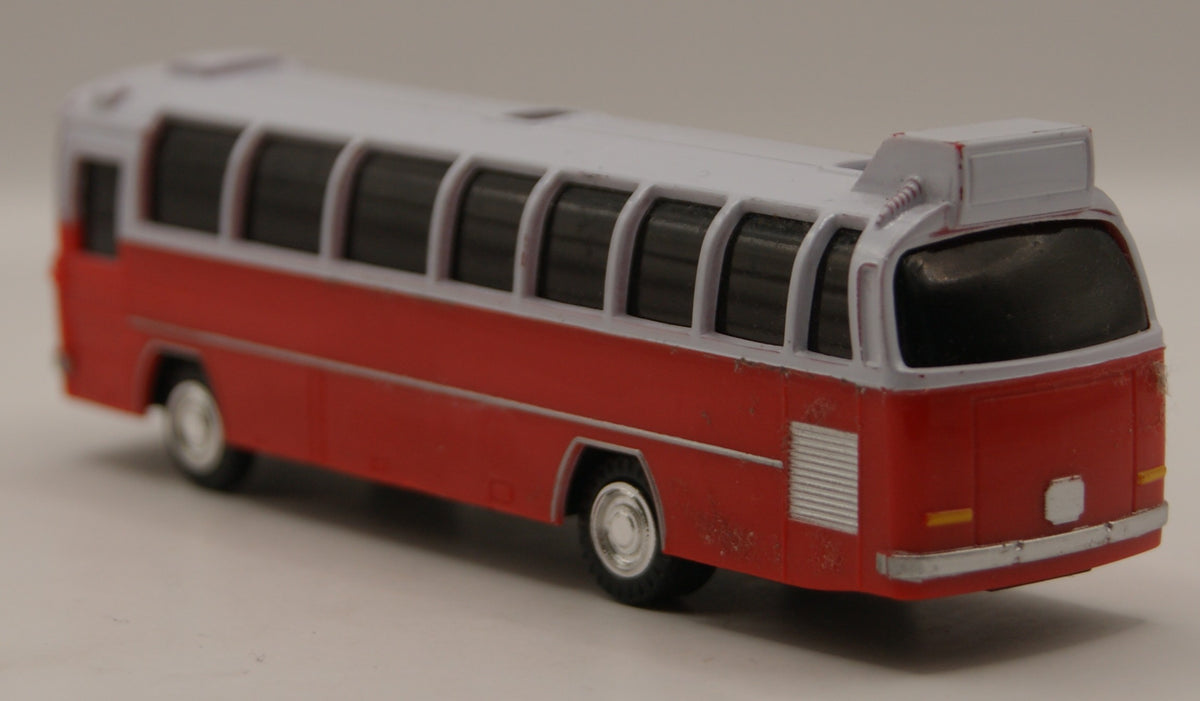 H0 1:87 Reisebus Omnibus rot weiß Modellbus Kunststoff ohne OVP