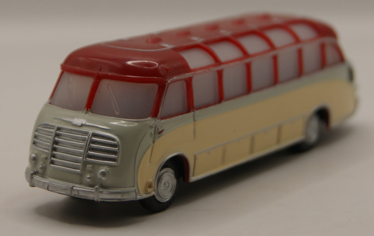 H0 1:87 Oldtimer Reisebus Omnibus creme rot Modellbus Klassiker