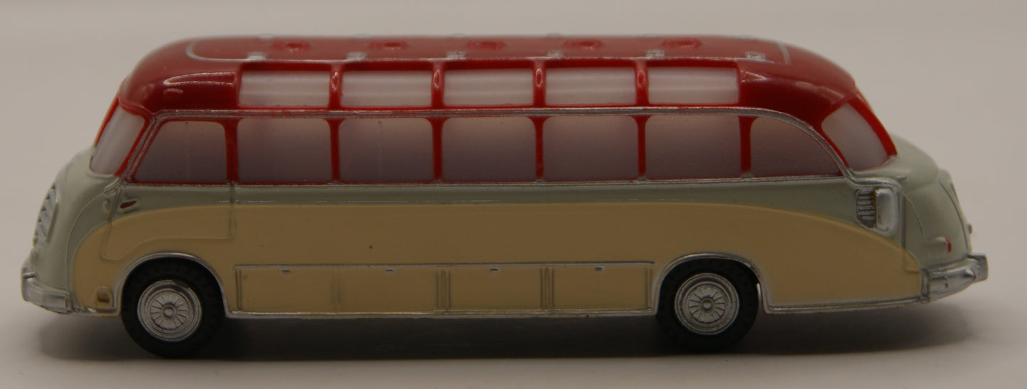 H0 1:87 Oldtimer Reisebus Omnibus creme rot Modellbus Klassiker