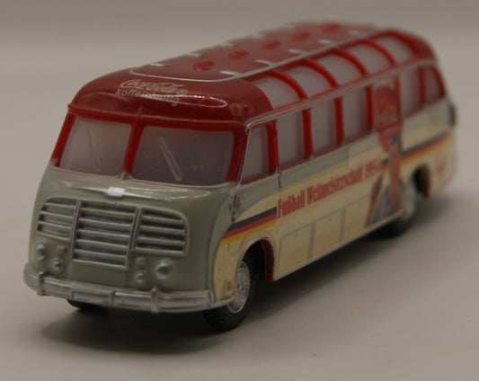 H0 1:87 Oldtimer Reisebus Coca-Cola Fußball WM 1954 Modellbus
