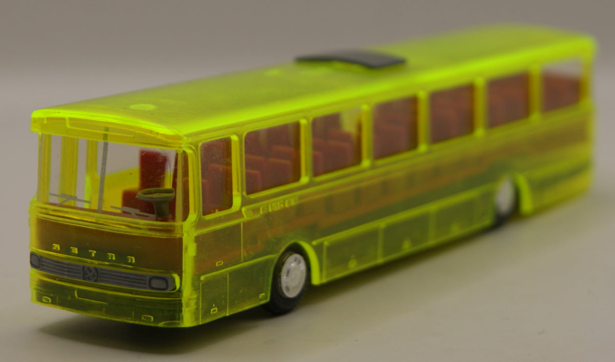 IMU Setra S 140 ES H0 1:87 transparent neon gelb Reisebus Modellbus