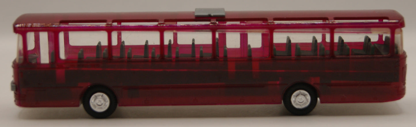 Stettnisch IMU Setra S 140 ES H0 1:87 transparent rot Reisebus Modellbus