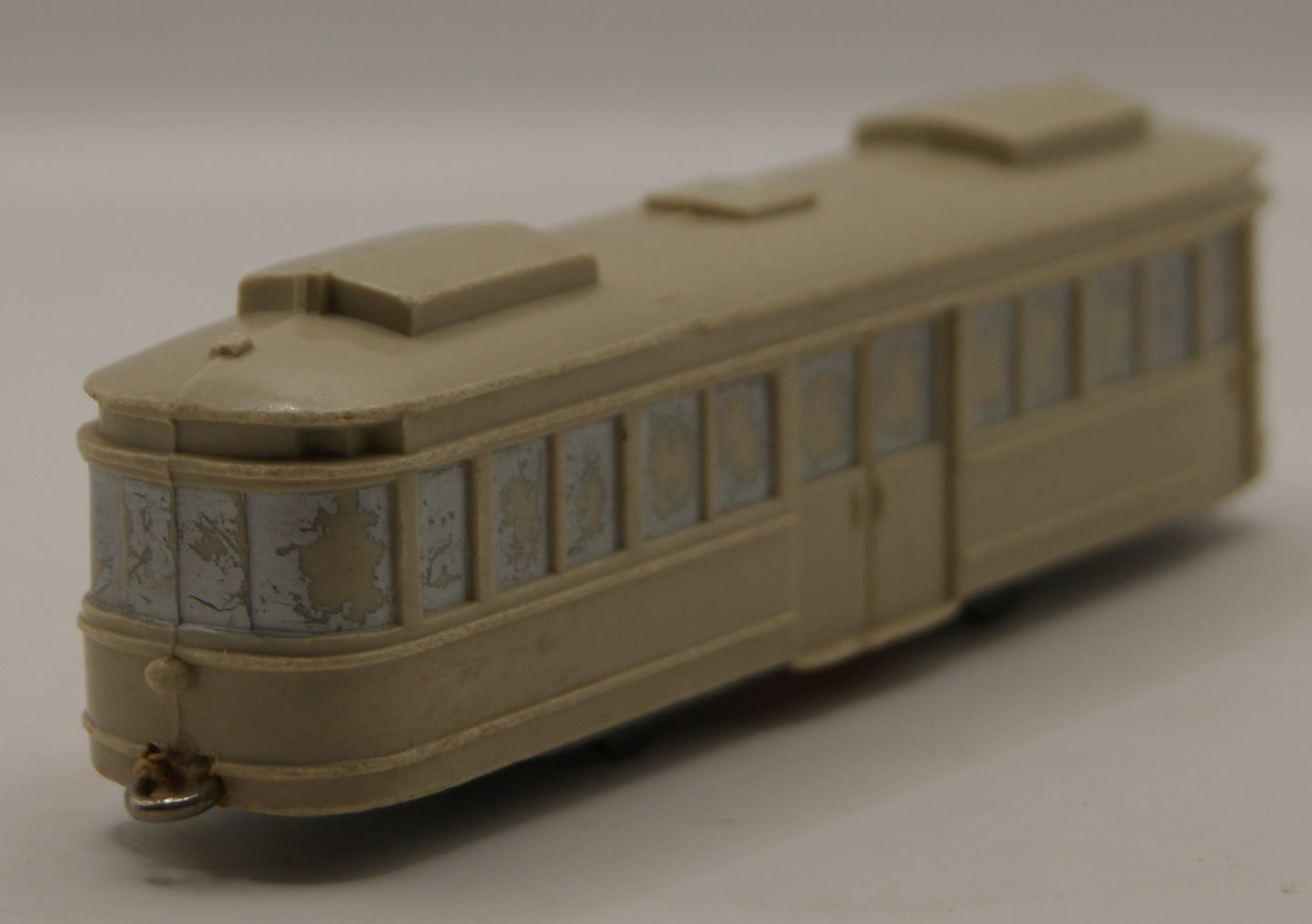 Wiking H0 Straßenbahn Triebwagen beige Vintage Modellbahn Modell