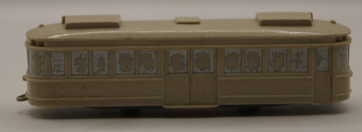 Wiking H0 Straßenbahn Triebwagen beige Vintage Modellbahn Modell