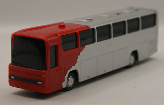 H0 1:87 Reisebus Teambus Deutschland rot silber Modellbus ohne OVP