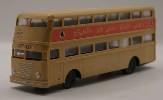 PAN Büssing D2U BVG Berlin Doppeldecker A55 Bhf. Zoo großes Modell ca. 1:40