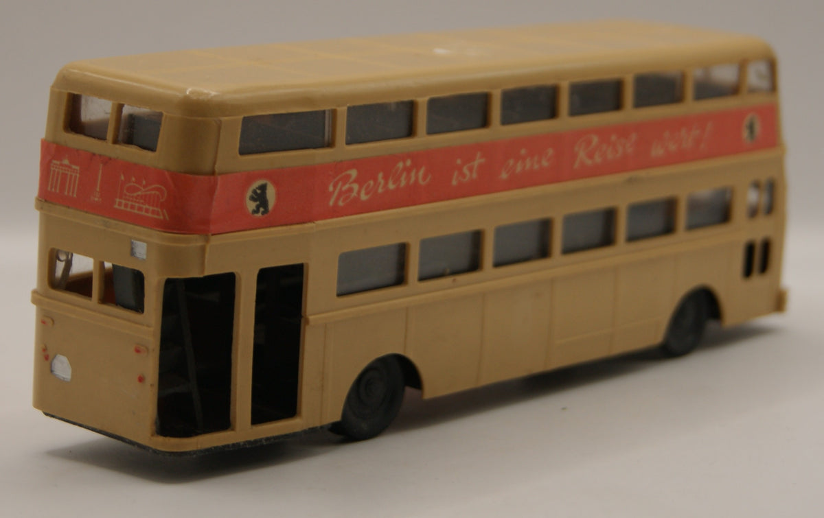 PAN Büssing D2U BVG Berlin Doppeldecker A55 Bhf. Zoo großes Modell ca. 1:40