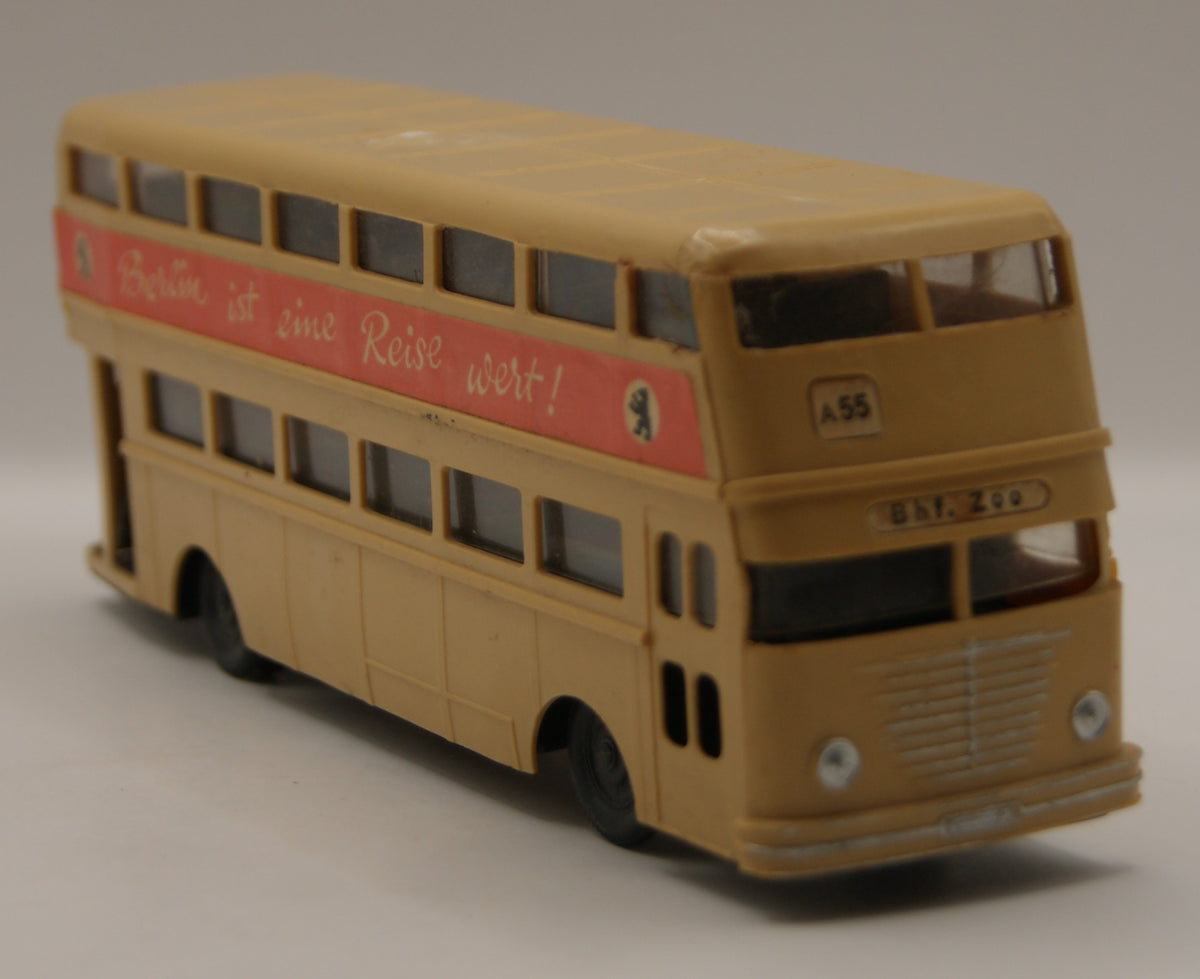 PAN Büssing D2U BVG Berlin Doppeldecker A55 Bhf. Zoo großes Modell ca. 1:40