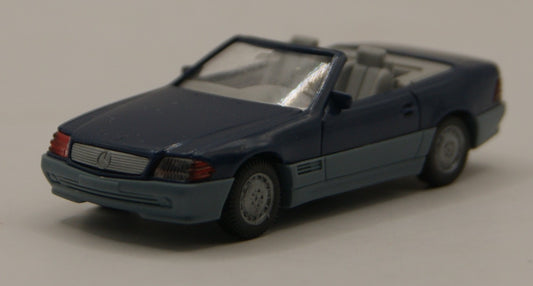 Wiking Mercedes-Benz 500 SL R129 Cabrio blau/grau H0 1:87 Modellauto