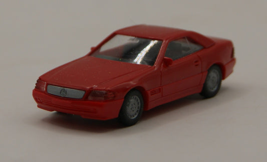 Wiking Mercedes-Benz 500 SL R129 geschlossen rot H0 1:87 Modellauto