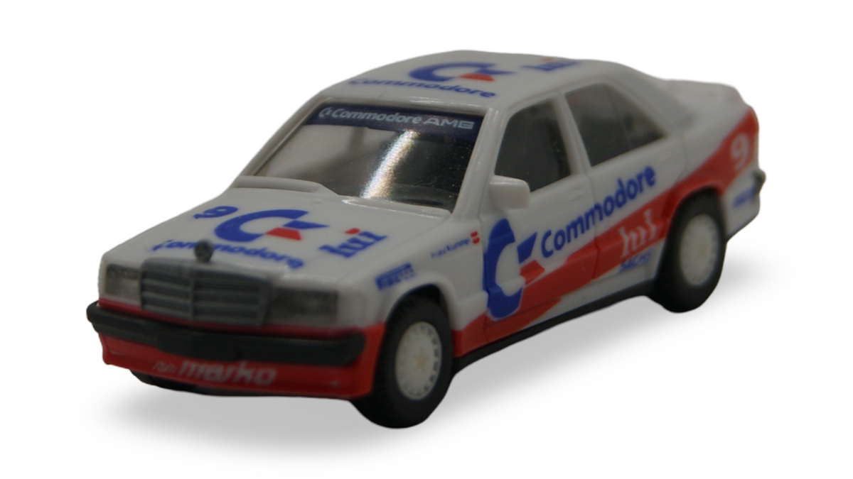 Herpa Mercedes-Benz 190 E 2.3-16 DTM Commodore hui Nr. 9 1:87 H0