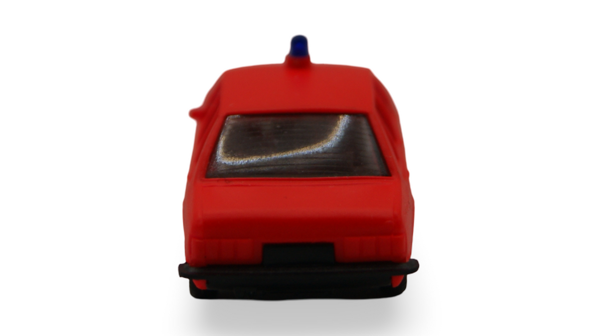 Herpa Opel Rekord E Feuerwehr rot mit Blaulicht 1:87 H0 Modellauto