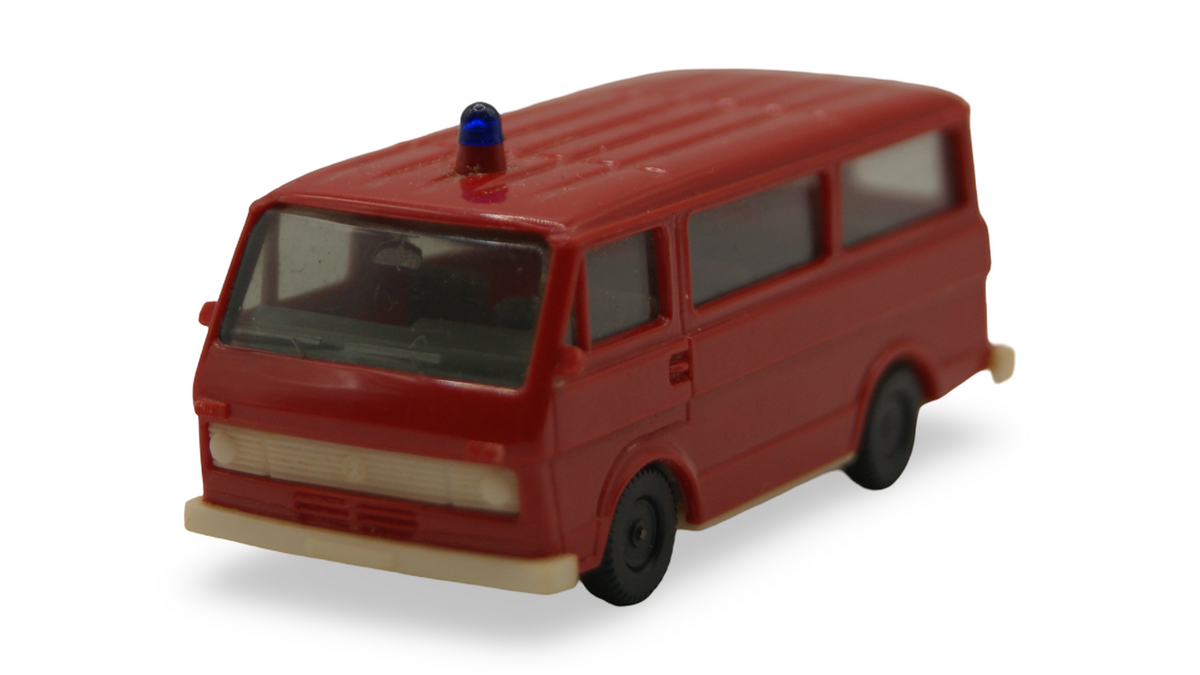 Herpa VW LT 28 Kleinbus Feuerwehr rot mit Blaulicht 1:87 H0