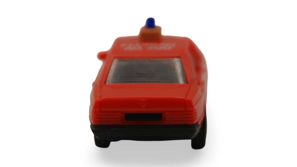 Herpa Mercedes-Benz 190 E W201 Feuerwehr rot mit Blaulicht 1:87 H0
