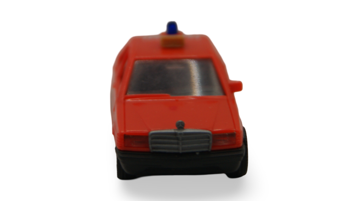 Herpa Mercedes-Benz 190 E W201 Feuerwehr rot mit Blaulicht 1:87 H0
