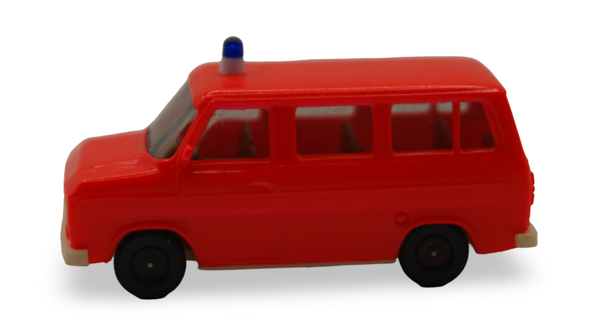 Herpa Ford Transit MK2 Bus Feuerwehr leuchtrot 1:87 H0 Nr. 4026