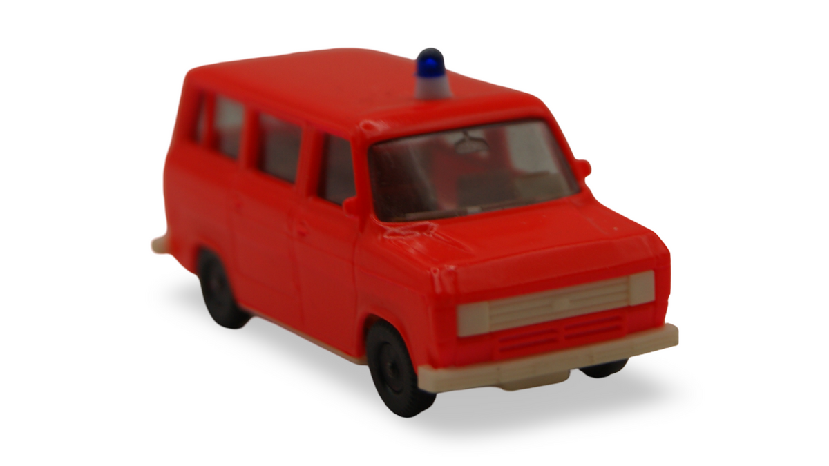 Herpa Ford Transit MK2 Bus Feuerwehr leuchtrot 1:87 H0 Nr. 4026