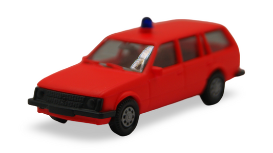 Herpa Opel Rekord E Caravan Feuerwehr rot mit Blaulicht 1:87 H0