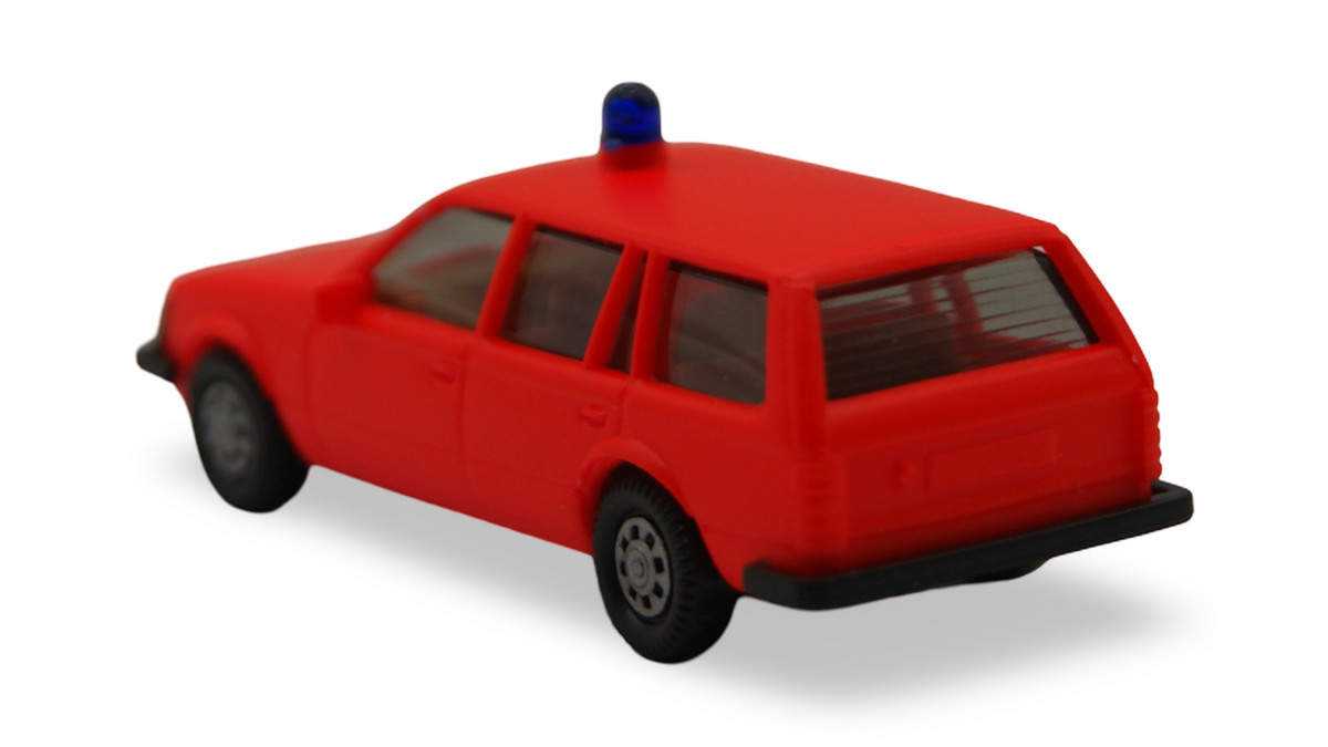 Herpa Opel Rekord E Caravan Feuerwehr rot mit Blaulicht 1:87 H0