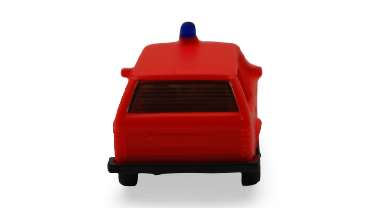 Herpa Opel Rekord E Caravan Feuerwehr rot mit Blaulicht 1:87 H0