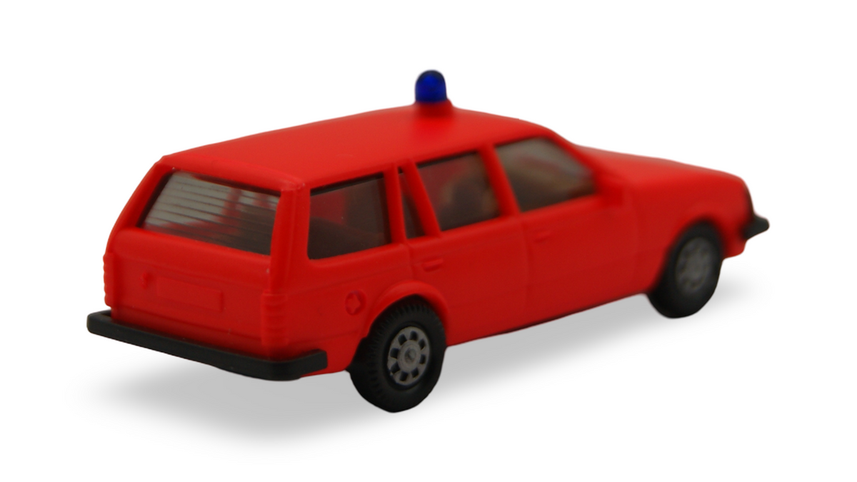 Herpa Opel Rekord E Caravan Feuerwehr rot mit Blaulicht 1:87 H0