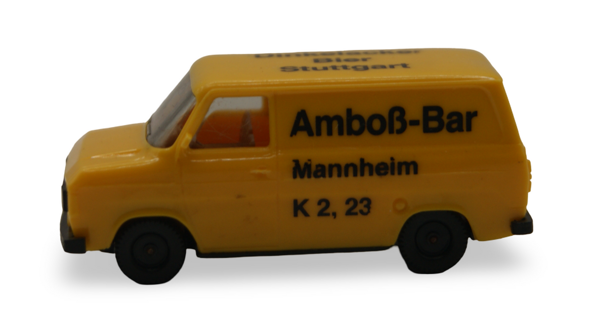 Herpa Ford Transit MK2 Kasten „Amboß-Bar Mannheim“ Dinkelacker 1:87 H0