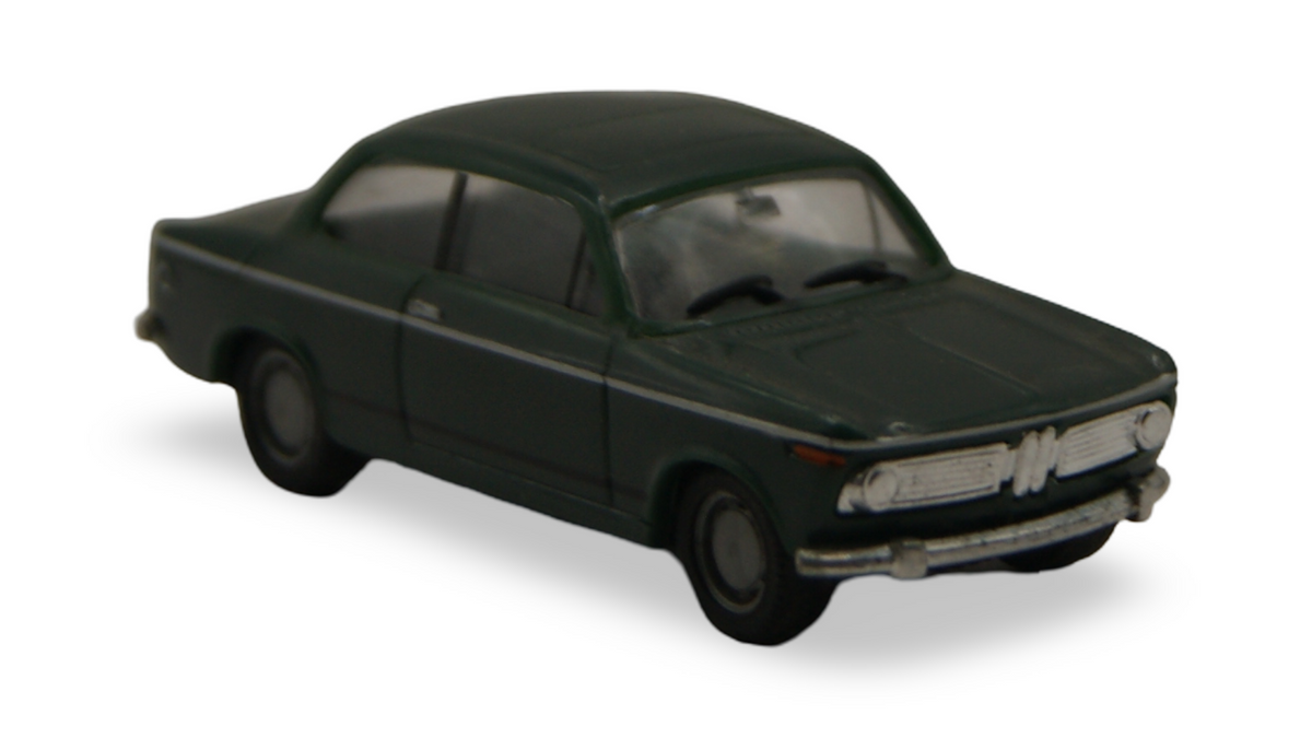 Herpa BMW 2002 dunkelgrün 1:87 H0 Modellauto Oldtimer