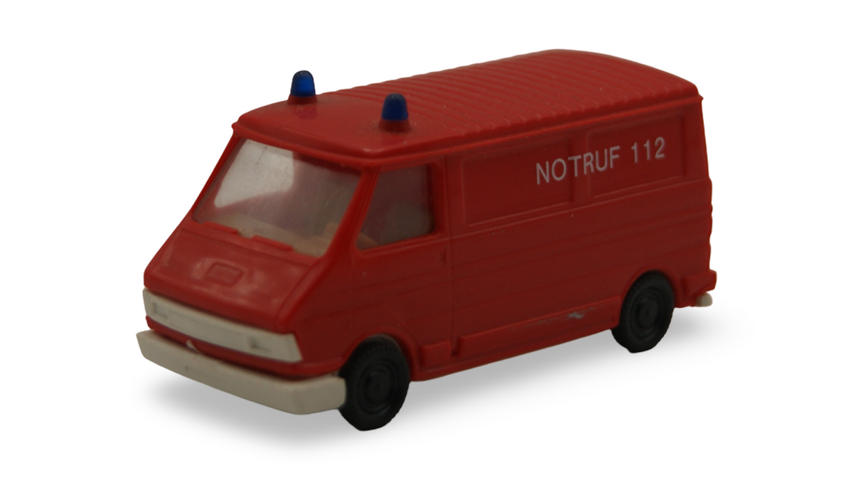 Praliné Fiat 242 Feuerwehr Notruf 112 Kastenwagen 1:87 H0