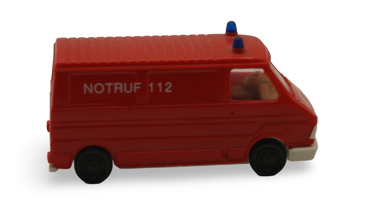 Praliné Fiat 242 Feuerwehr Notruf 112 Kastenwagen 1:87 H0