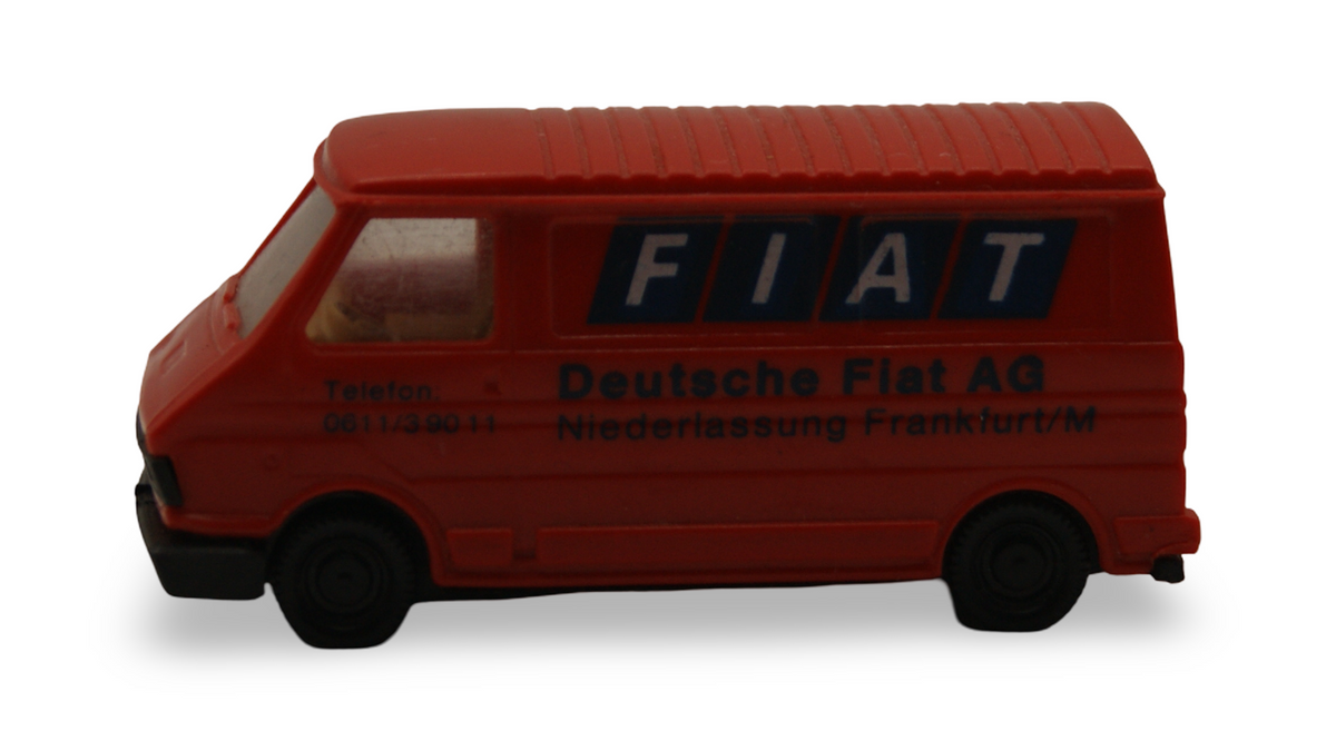 Praline Fiat 242 Deutsche Fiat AG Frankfurt Transporter Rot 1:87 H0