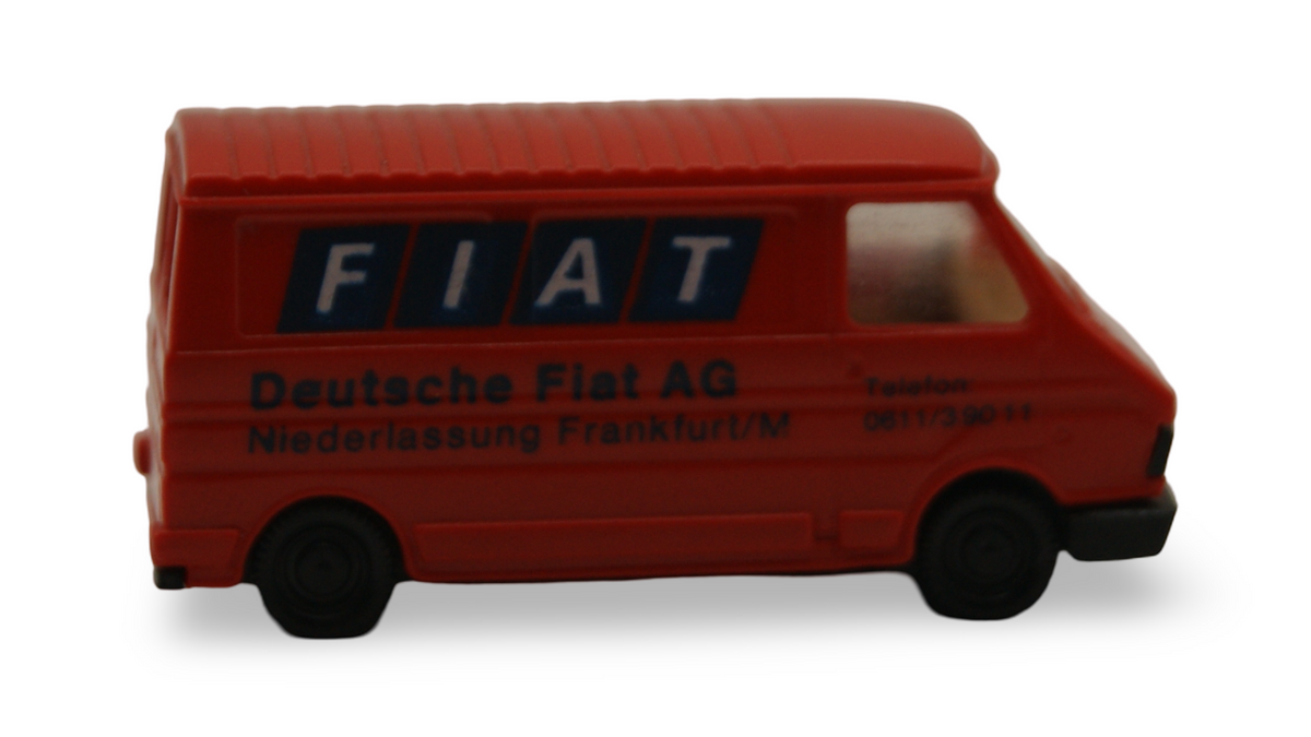 Praline Fiat 242 Deutsche Fiat AG Frankfurt Transporter Rot 1:87 H0