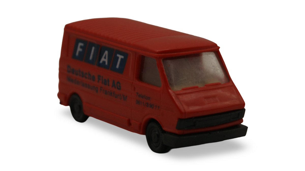 Praline Fiat 242 Deutsche Fiat AG Frankfurt Transporter Rot 1:87 H0