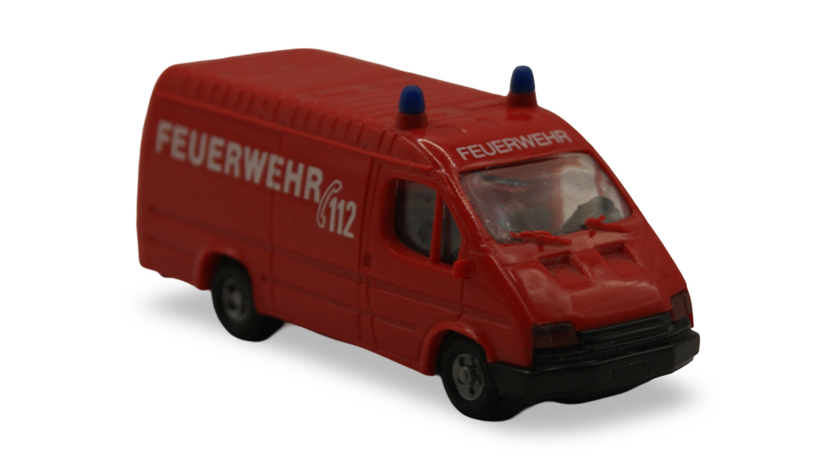 Praline Ford Transit Feuerwehr 112 Kastenwagen Rot 1:87 H0