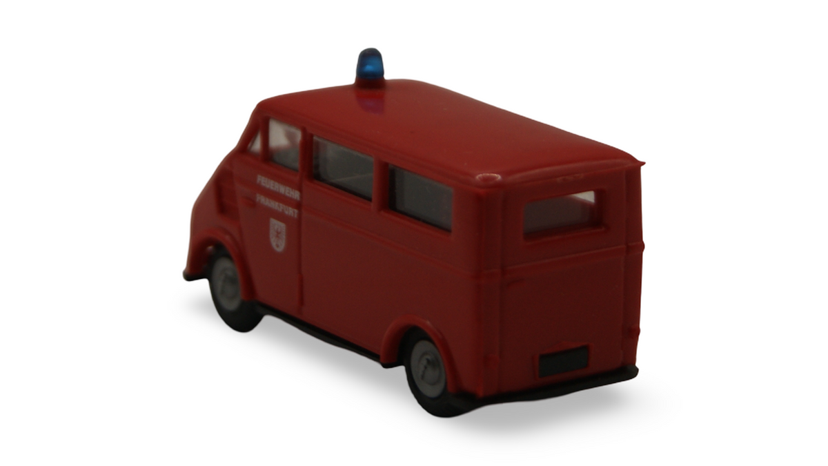 Praline DKW F89 L Auto Union Feuerwehr Frankfurt Rot 1:87 H0