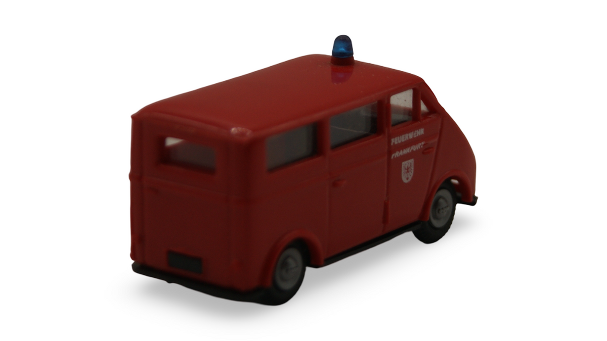 Praline DKW F89 L Auto Union Feuerwehr Frankfurt Rot 1:87 H0