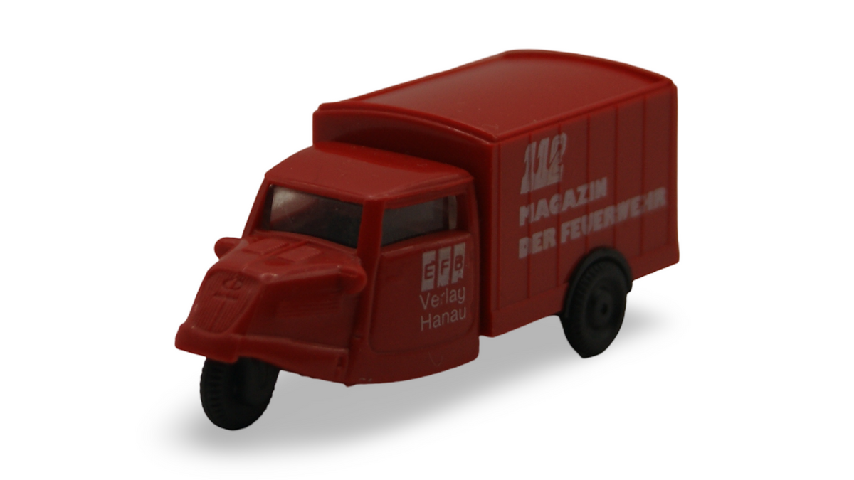Praline Tempo Hanseat Dreirad 112 Magazin der Feuerwehr Rot 1:87 H0