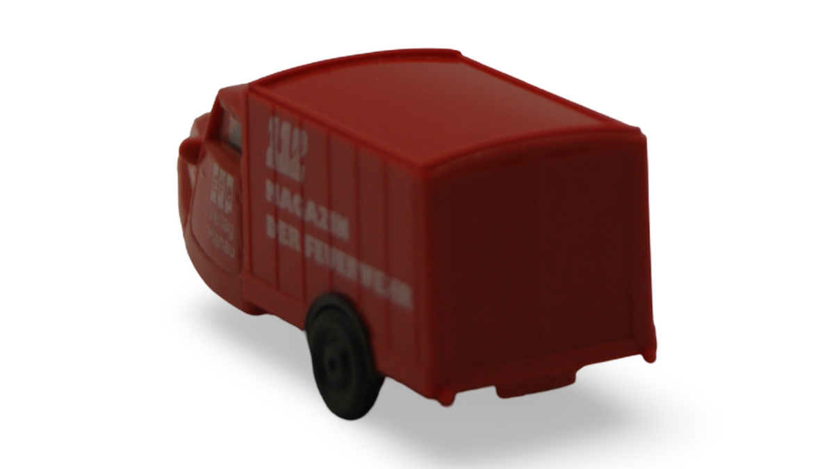 Praline Tempo Hanseat Dreirad 112 Magazin der Feuerwehr Rot 1:87 H0