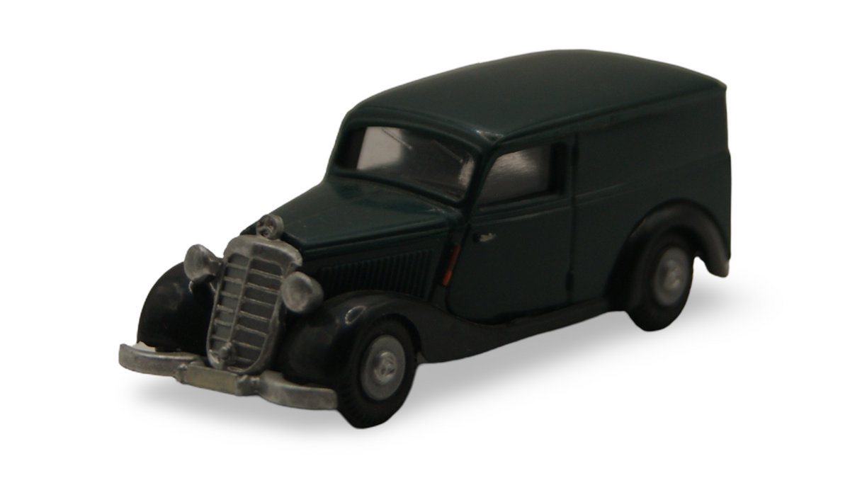 Praline Mercedes-Benz 170 V Kastenwagen Dunkelgrün 1:87 H0