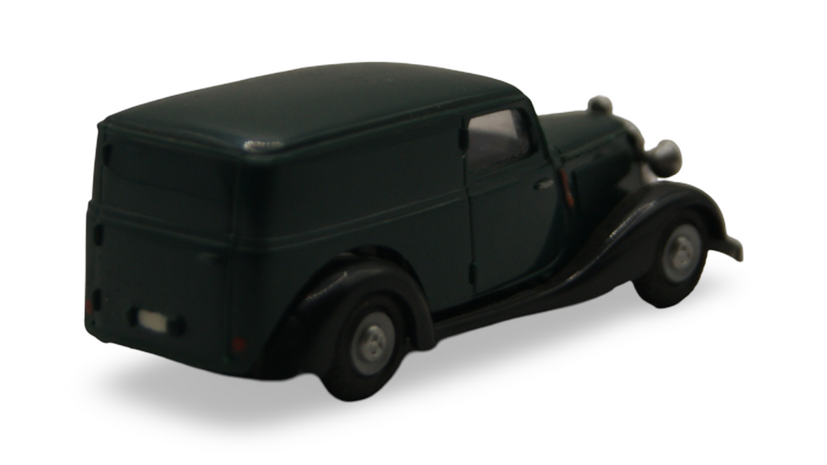 Praline Mercedes-Benz 170 V Kastenwagen Dunkelgrün 1:87 H0