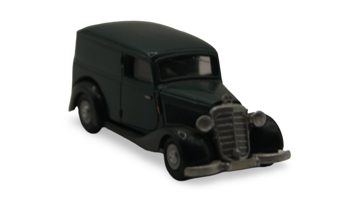 Praline Mercedes-Benz 170 V Kastenwagen Dunkelgrün 1:87 H0